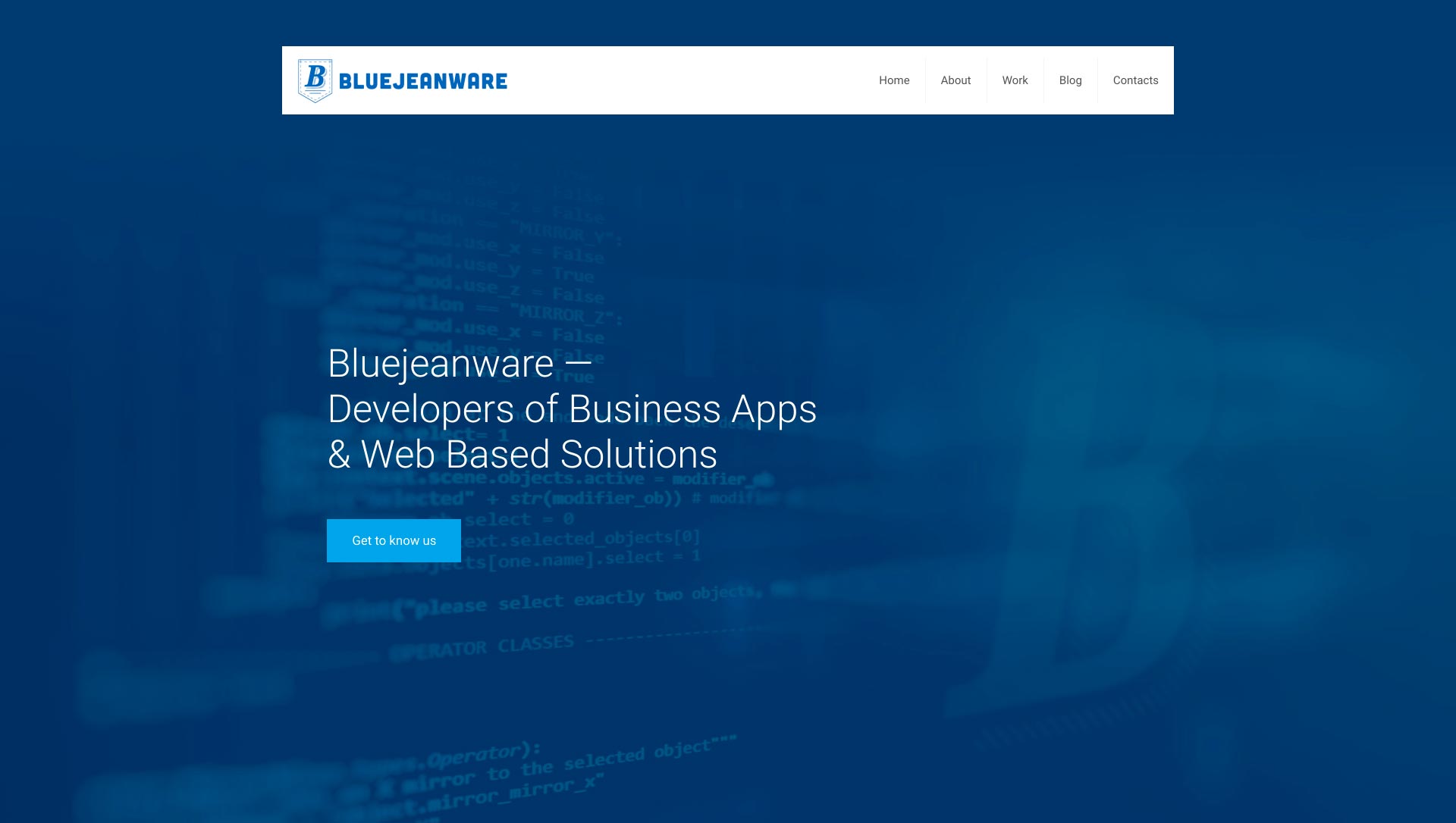 Bluejeanware-homepage-ZipData-Website